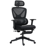Ergonomic Office Chair Recliner Computer Chair With Footrest | Black