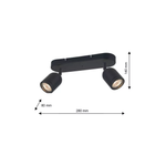 Ceiling Lamp Porter 2xgu10 Ip44