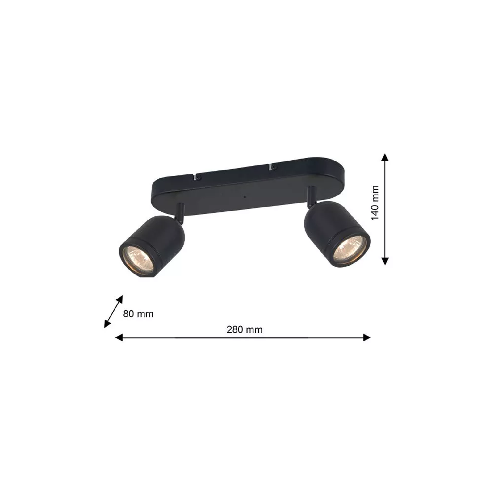 Ceiling Lamp Porter 2xgu10 Ip44