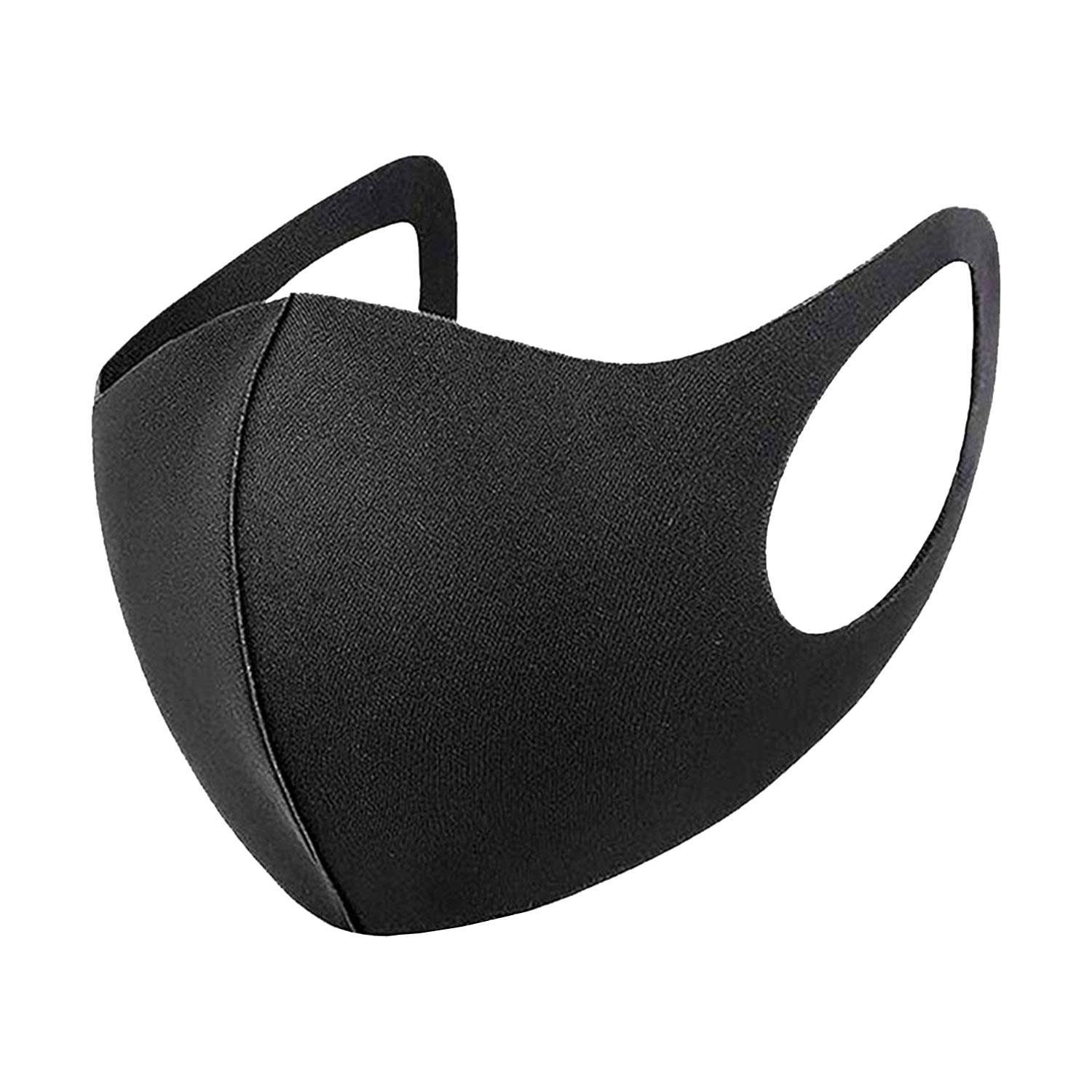 10x Unisex Face Mask Washable, Reusable, Breathable Ear Loops 3d Shapemask,black