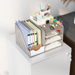 Steel File Cabinet With Lock And Hanging Bar For Letter A4 | One Size | White