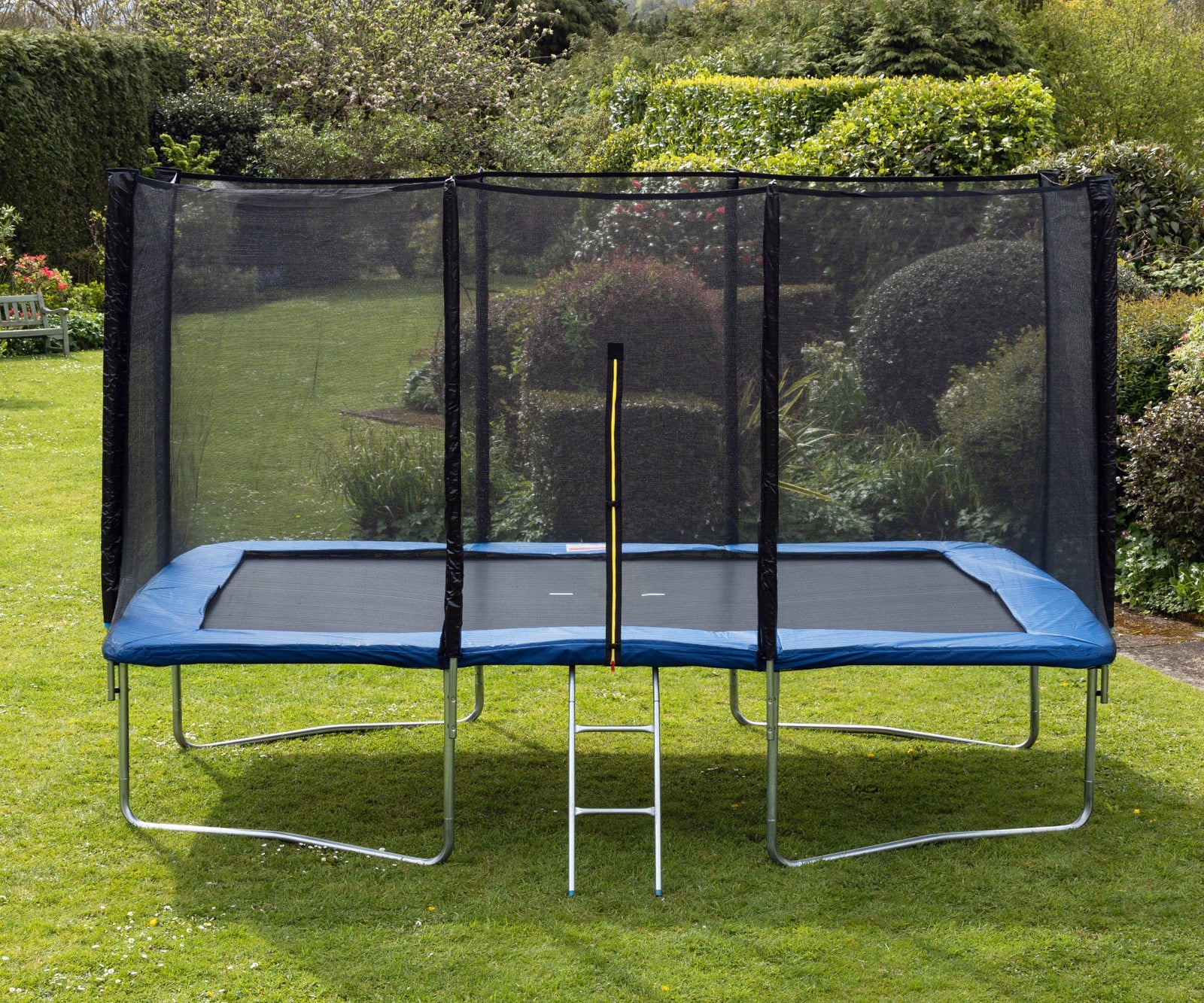 8x12ft Rectangular Trampoline | Blue