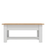 Lift-up Coffee Table - Space-saving Storage For Living Room | White