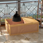 94 Cm Wooden Tortoise House Turtle Habitat Small Reptile Cage | Yellow