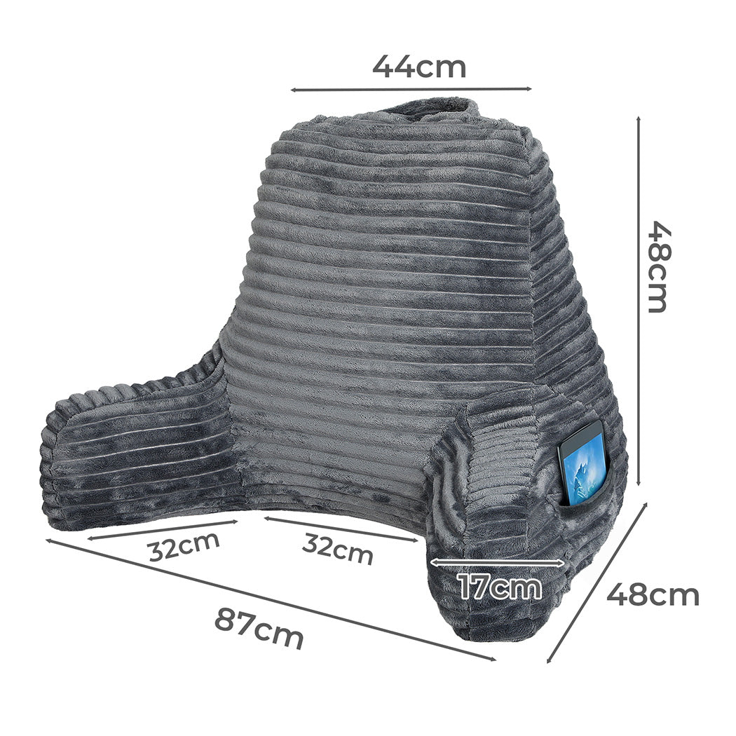 Lavio Backrest Reading Pillow Lumbar Support Arm Seat Cushion Machine Washable