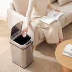 12l Sensor Bin, Automatic Touchless Motion Sensor Kitchen Bin | Silver