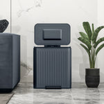 2 X 20l Double Rubbish Bin, Pedal Bin With Soft-close Lid