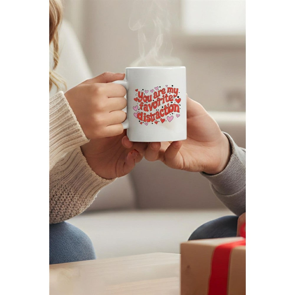Dyzi You Are My Favorite Distraction Mug Valentine’s Day Gift