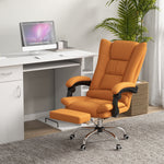 Massage Office Chair W/ Arm Footrest | Orange