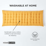 Outdoor Bench Cushion For 2 & 3 Seater Garden Seat Pad For Furniture, Kitchen, Dining & Indoor Use | 2 | Mustard