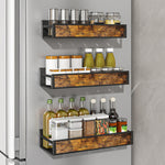 Industrial 3-piece Wall Mount Spice Rack Organizer