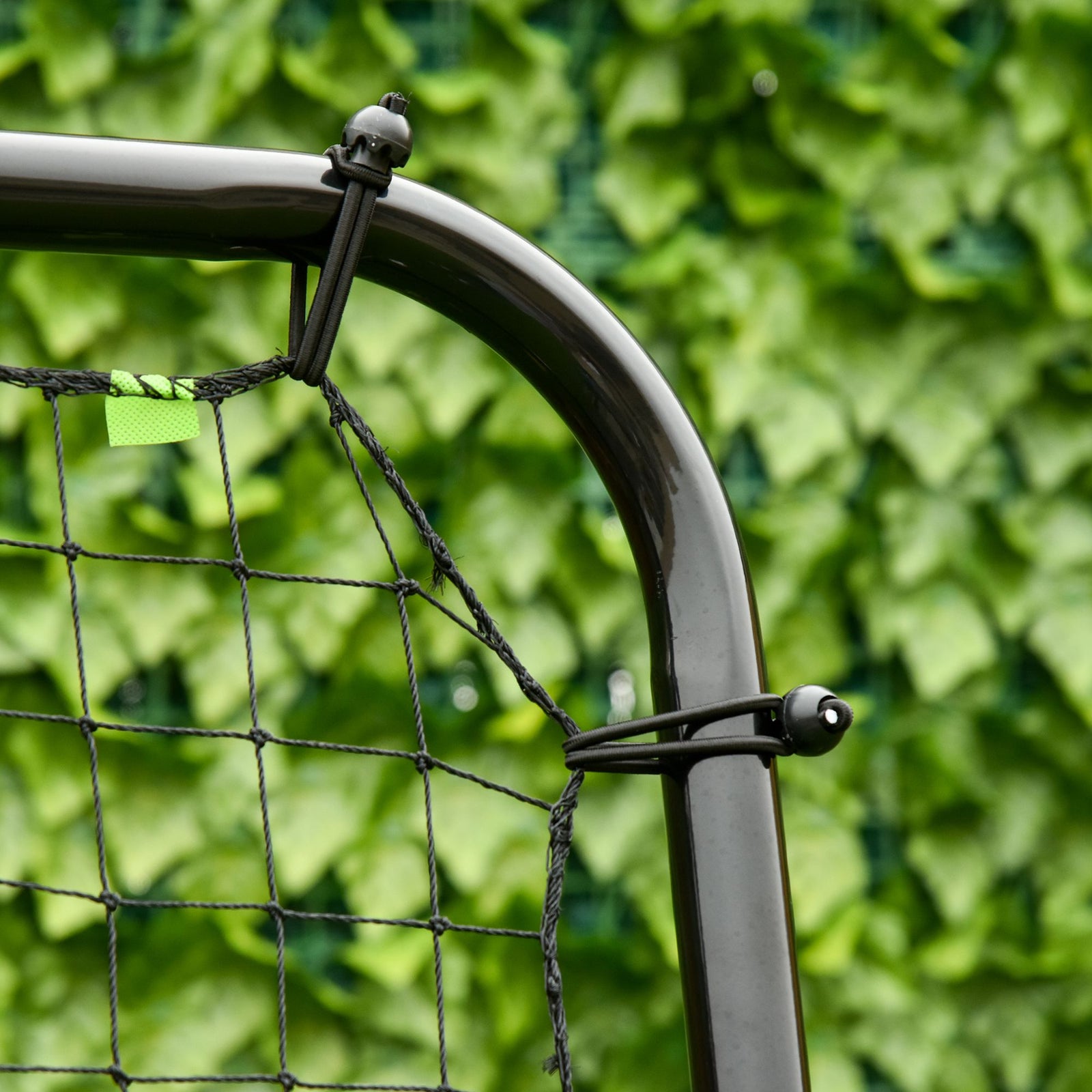 Foldable Football Rebounder Net With Adjustable Angles | Black