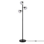 Emitto Floor Lamp, 3-light Dimmable Standing Lamp, Remote Touch, Black