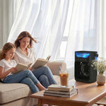 4-in-1 Mini Air Cooler, Portable Air Conditioner For Bedroom | Black