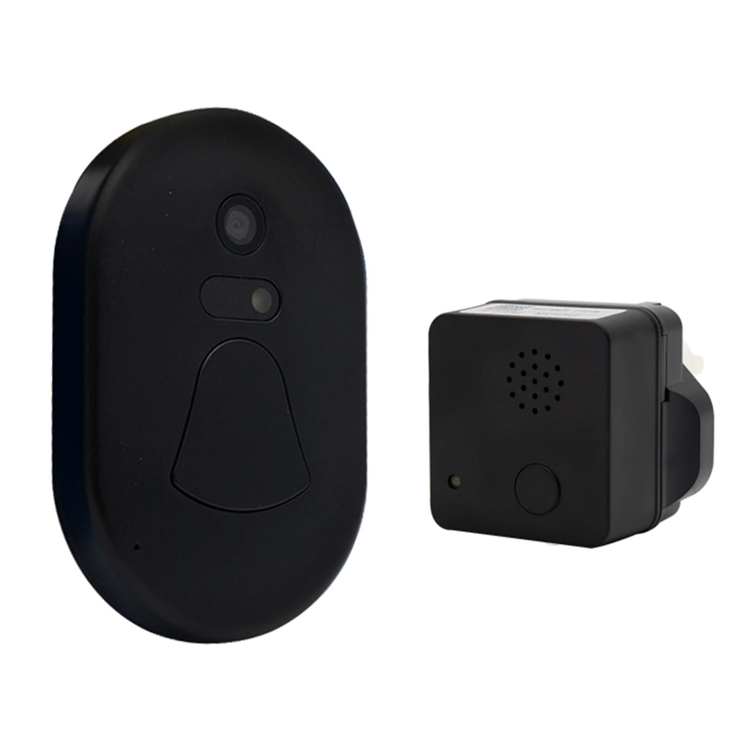 Wifi Wireless Smart Camera Doorbell | Black