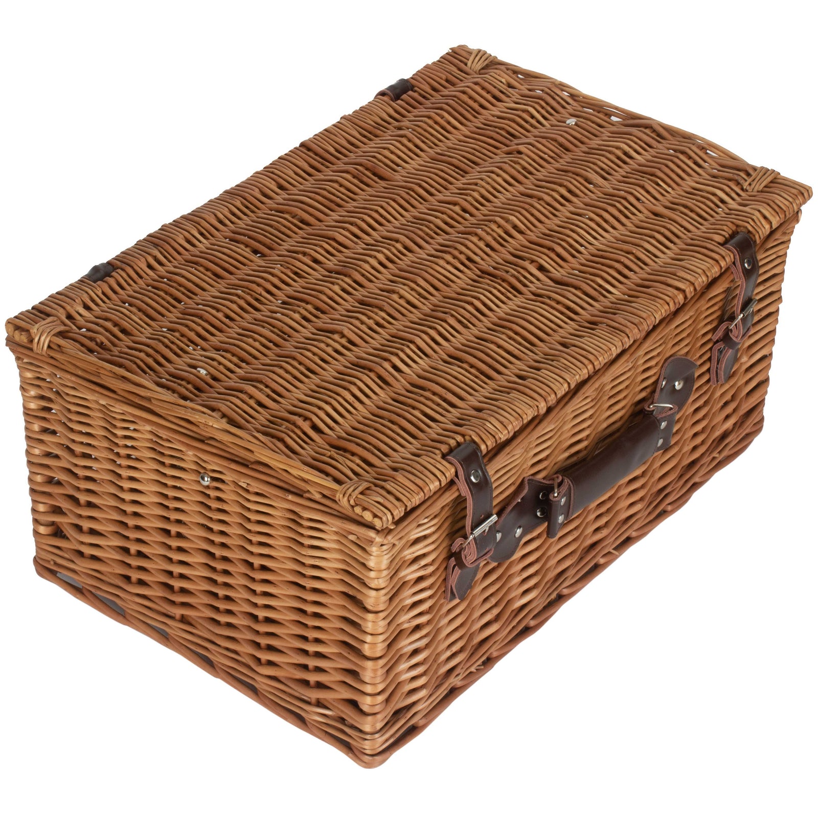 Wicker 56cm Double Steamed Picnic Basket | Brown