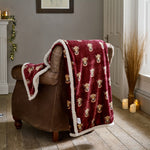 Deyongs Highland Cows Sherpa Fleece Throw – Printed Animal Blanket