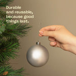 Bauble Hooks Set Mini And Small Ornament Hangers Silver