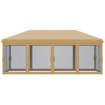 6 X 3m Pop Up Party Tent Canopy With 6 Removable Sidewalls | Beige
