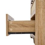 2-door Wardrobe With 2 Drawers | Natural