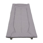 Folding Camping Cot With Mattress & Headres，wide Outdoor Camp Bed For Travel Hiking Indoor Use | Grey
