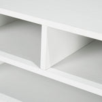 Desktop Printer Stand With 3 Open Compartments | One Size | White