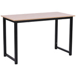 Computer Desk Dining Table Writing Table With Metal Frame | Black