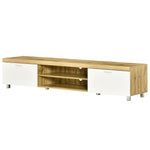 Modern Tv Unit With Cabinet Shelf Oak