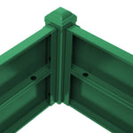 Metal Raised Garden Bed Planter Box – Galvanised Steel Rectangular Outdoor Planter | Dark Green