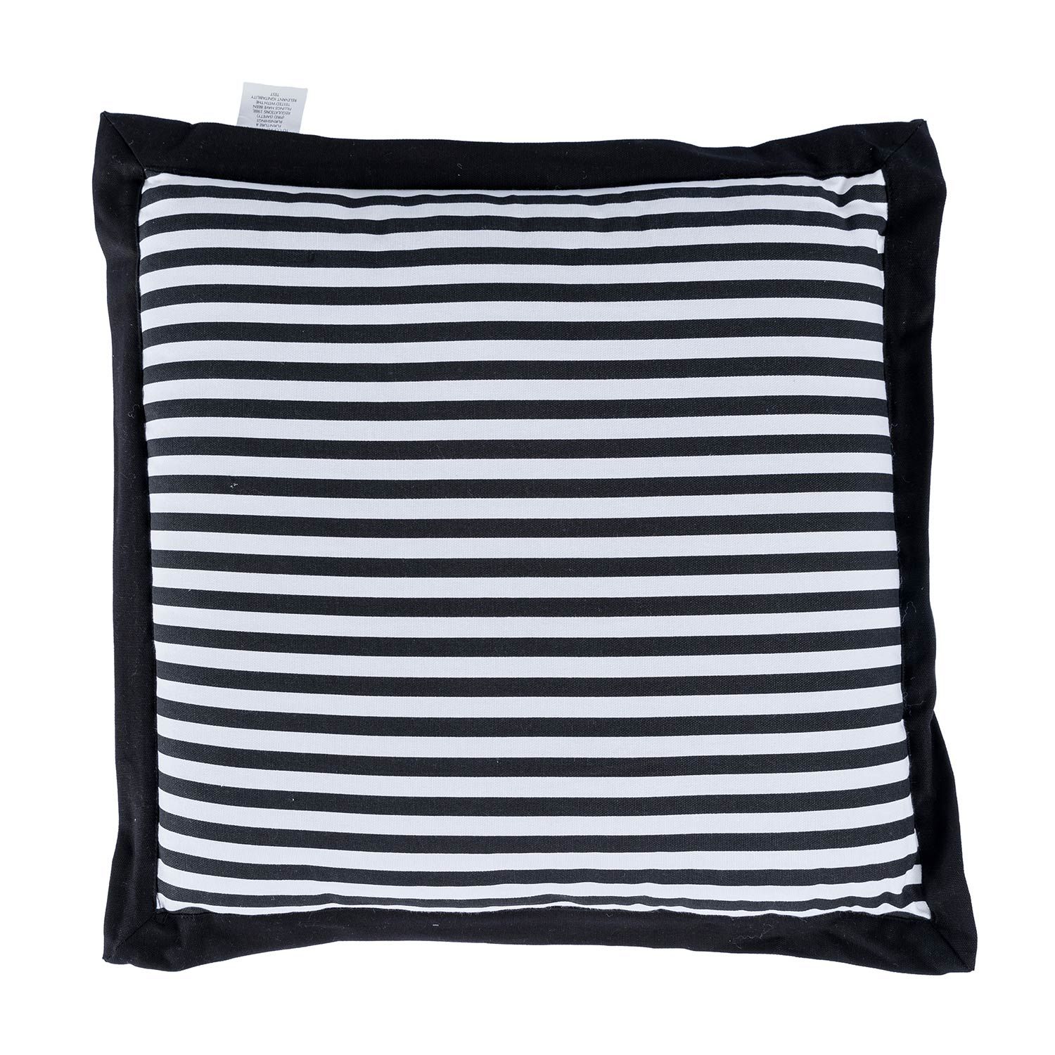 Striped Chair Seat Pad | 40cm x 40cm | Black & White