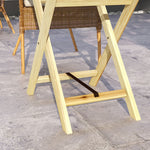 Wooden Garden Table, Outdoor Side Table - Natural