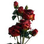 6 X 60cm Red Rose Artificial Flower Sprays 24 Flowers 18 Buds