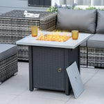 Propane Fire Pit Table 40000 Btu W/ Lava Rocks