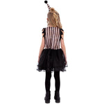 Dark Vintage Clown Costume, Girls | Small
