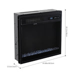 18-inch Electric Fireplace With Freestanding Tv Stand Entertainment Center