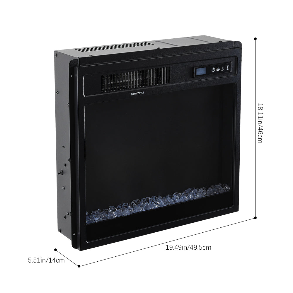 18-inch Electric Fireplace With Freestanding Tv Stand Entertainment Center