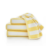 Boston Striped Towels – Vibrant, Soft & Absorbent 100% Cotton Luxury | Bath Towel | Yellow