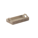 Shallow Wooden Heart Cut Out Tray | Small | Brown