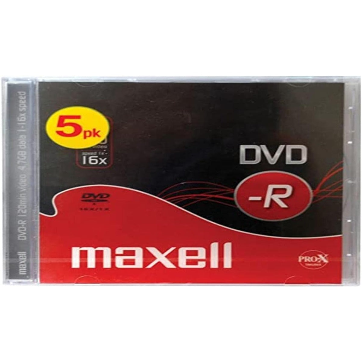 Dvd-r 5 Pack Jewel Case 5mm 16x Speed | Black