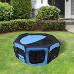 Fabric Pet Puppy Dog Cat Rabbit Pig Guinea Playpen Play Pen Run | Blue