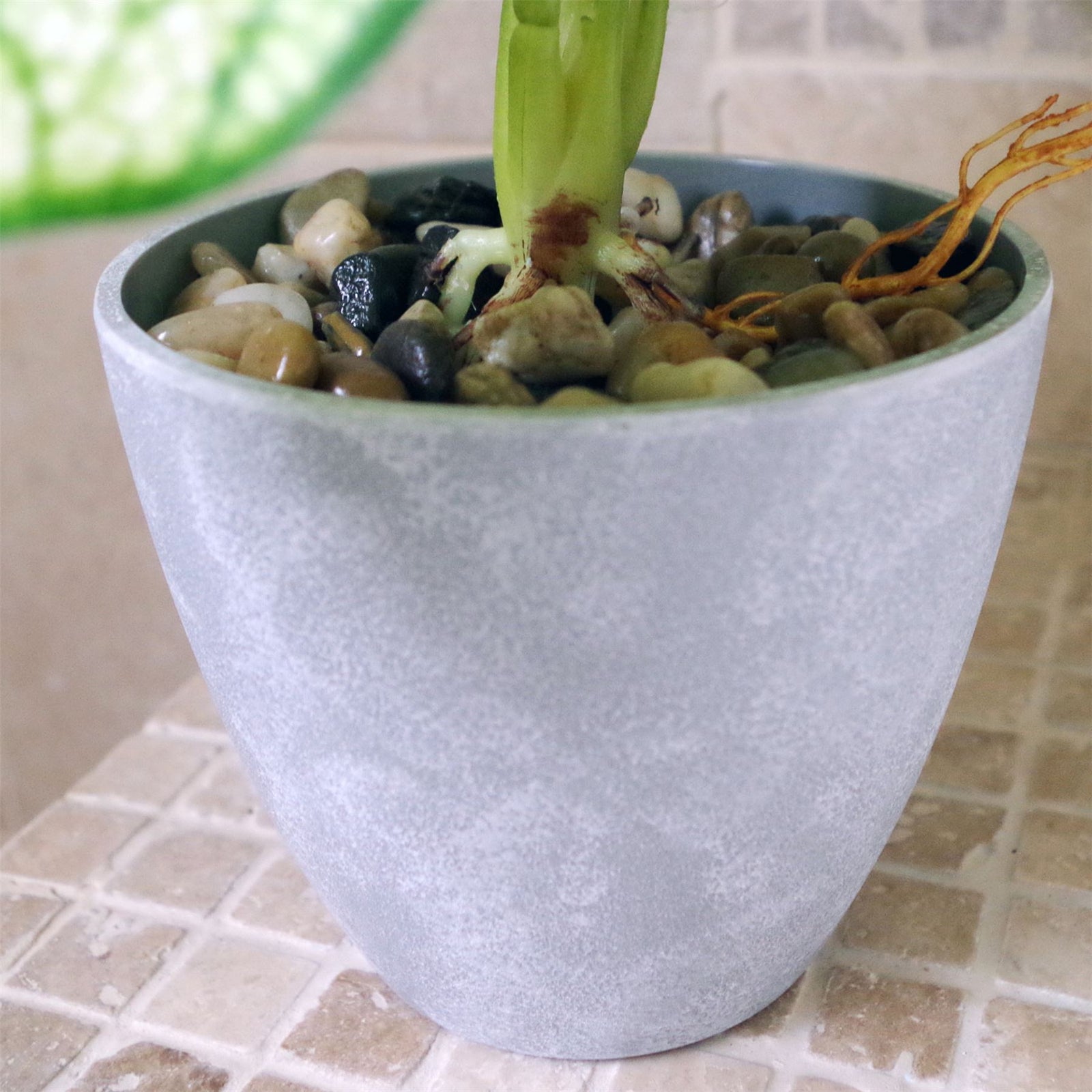 40cm Artificial Taro House Plant In Decorative Planter