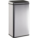 HOMCOM Kitchen Bin With Fast Motion Sensor, Stainless Steel Sensor Bin