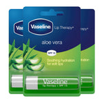 Lip Therapy With Spf15 Essential Moisture, Aloevera Lipbalm, 3x4g