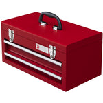 Lockable 2 Drawer Tool Chest With Ball Bearing Slide Drawers | Red