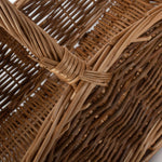Wicker Rectangular Country Unpeeled Garden Trugs | Small | Brown