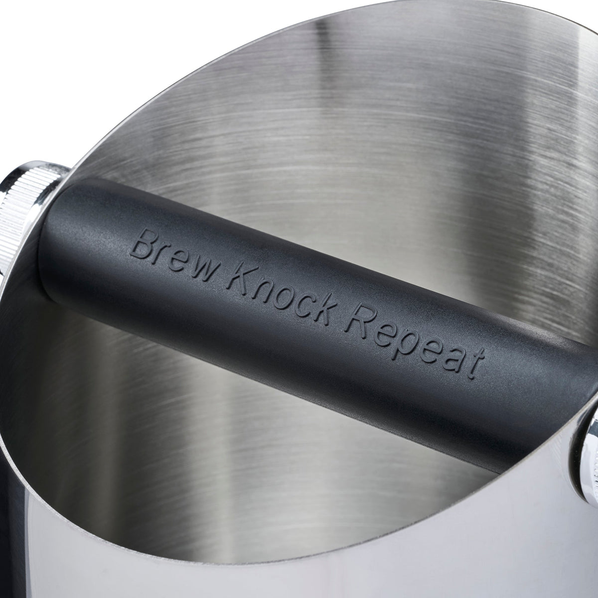 Steel Espresso Knock Box - Coffee Grounds Bin | Silver