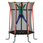 5.4ft Kids Trampoline With Enclosure Indoor Outdoor For 3-10 Years | Red