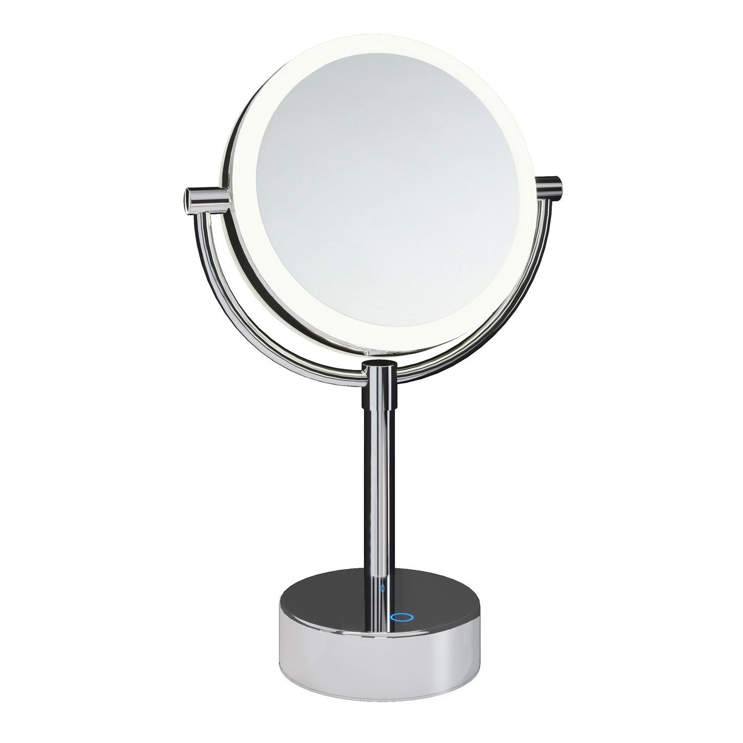 Magnifying Mirror X1/x5 Swivel Led Light Chrome Architect Collection