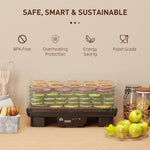 6 Tray Food Dehydrator, Food Dryer Machine For Fruit Meat