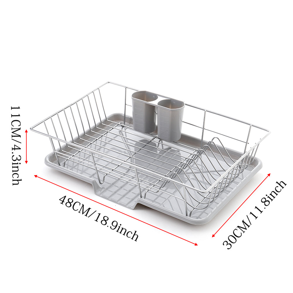 Metal Dish Drying Rack Dish Drainer Rack With A Removable Tray